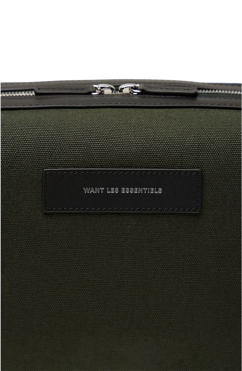 Want Les Essentiels Kenyatta Organic Cotton Canvas Toiletry Bag, Alternate, color, Green