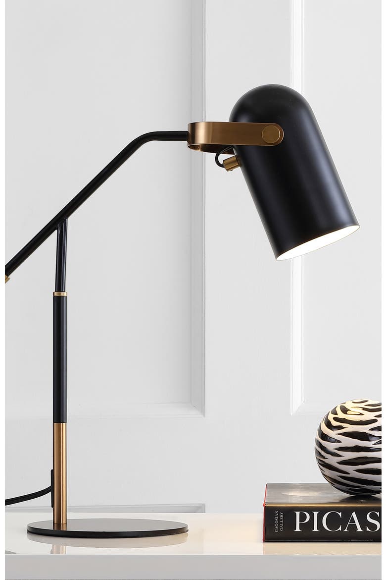 Edison 19.25" Metal LED Task Lamp, Black/Brass Gold, Alternate, color, Black/Brass Gold