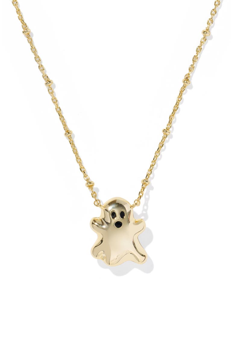 Reversible Ghost Pendant Necklace, Alternate, color, GOLD WHITE MOTHER OF PEARL