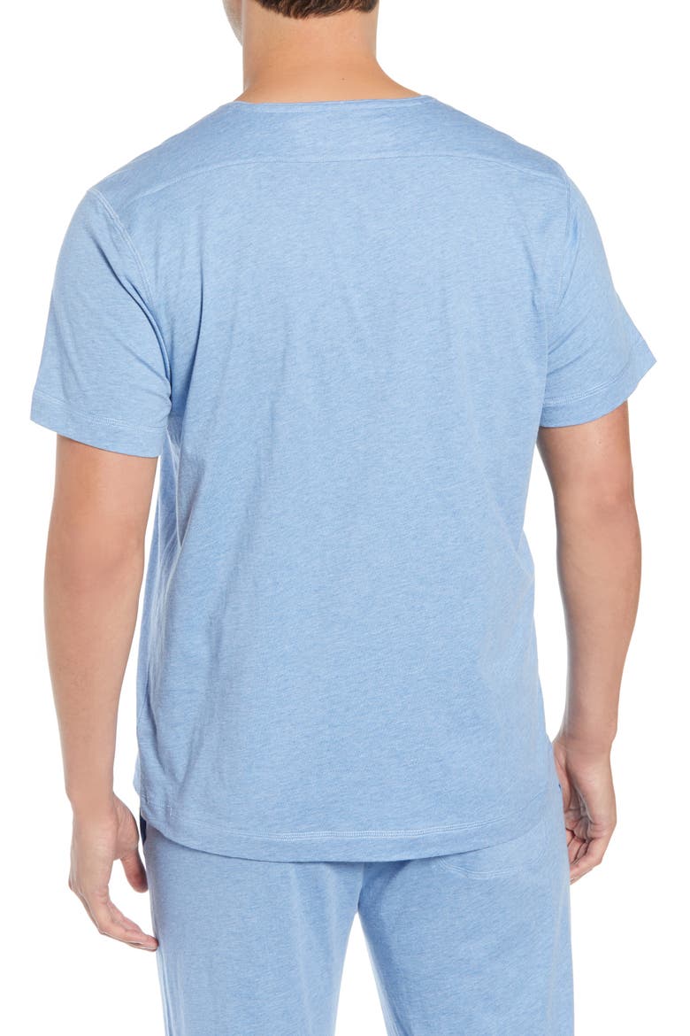 V-Neck Peruvian Pima Cotton T-Shirt, Alternate, color, BLUE
