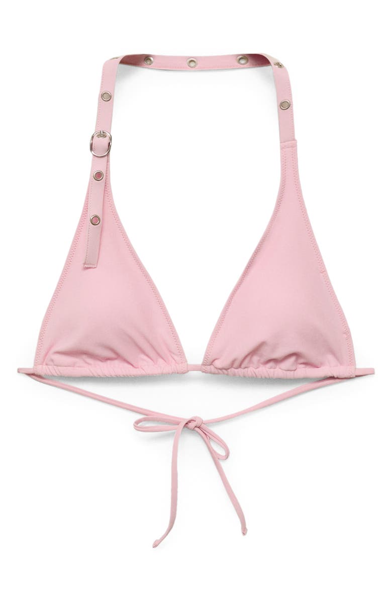 MANGO Buckle Strap Bikini Top, Alternate, color, 