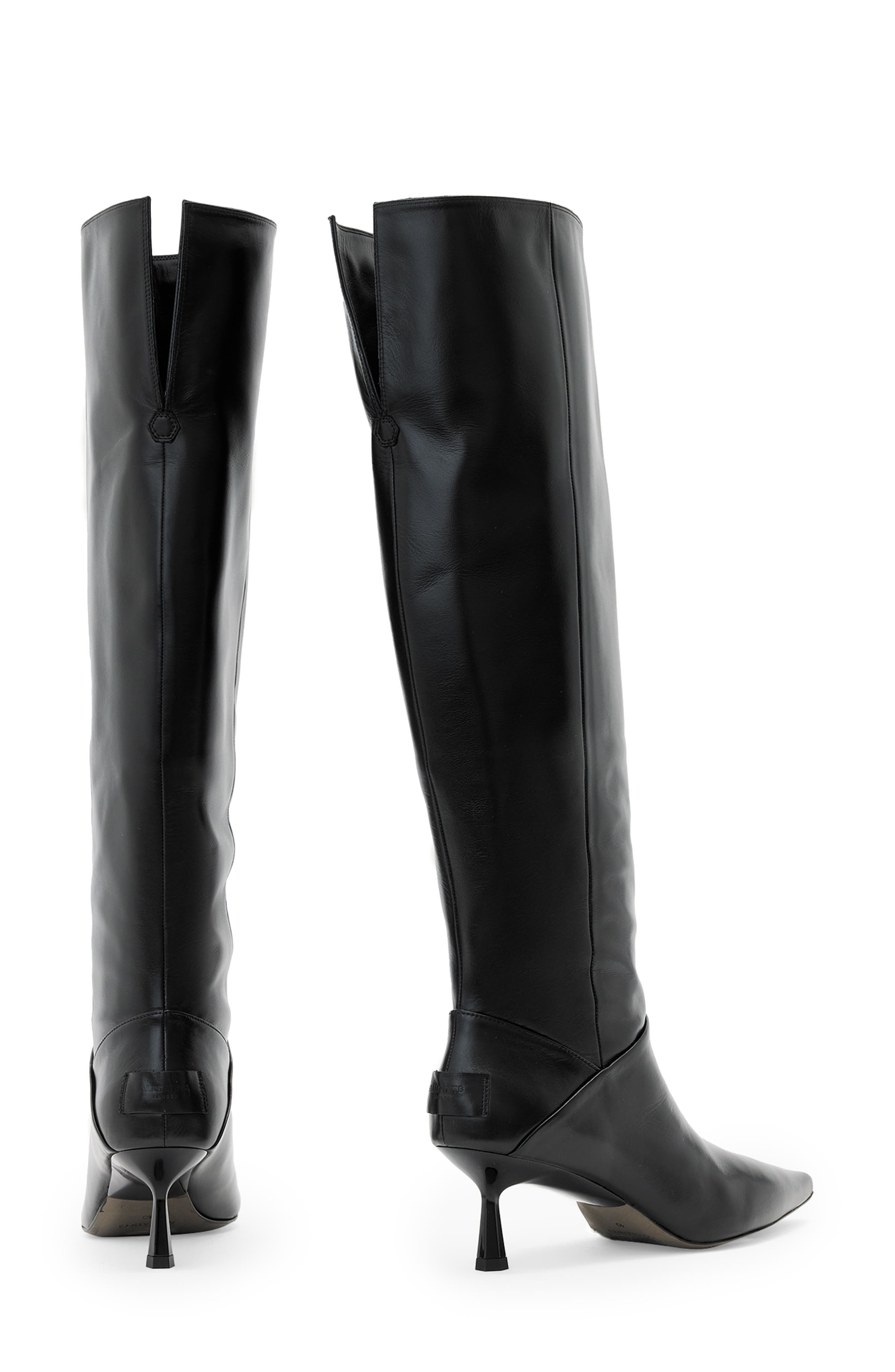 AllSaints Odyssey Knee High Boot, Alternate, color, Black