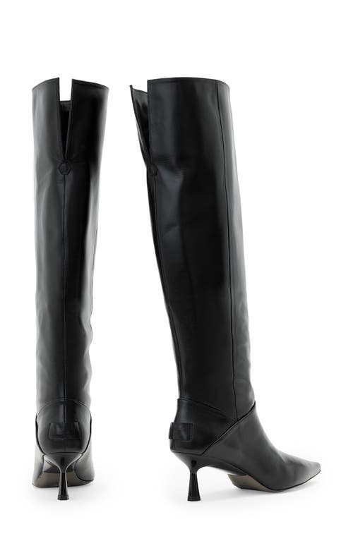 Allsaints Odyssey Knee High Boot In Black