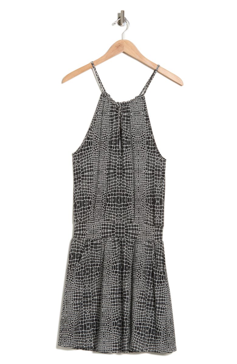Tart Halter Neck Keyhole Minidress, Alternate, color, Heather Croc