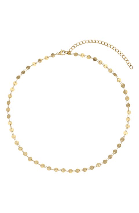 Disc Choker Necklace