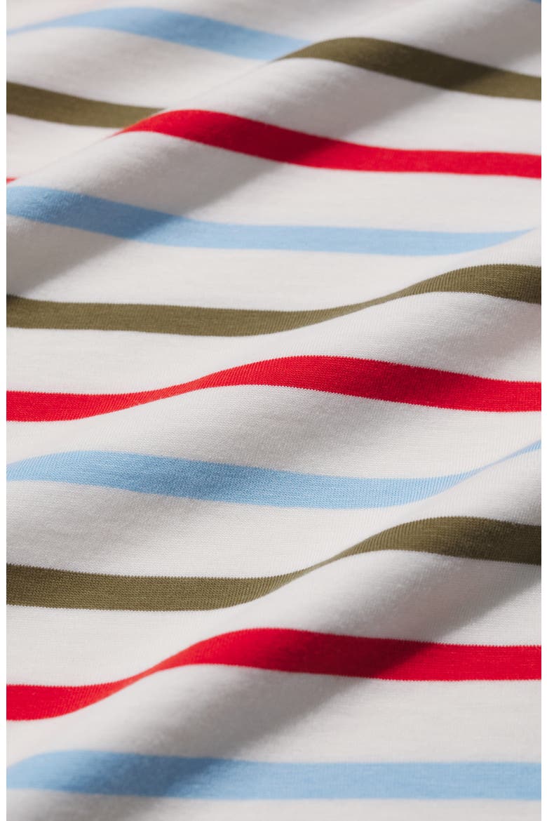 Sailor Stripe Organic Cotton Top, Alternate, color, TRI BRETON SEAGRASS
