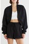Feather Fleece Shrug Cardigan