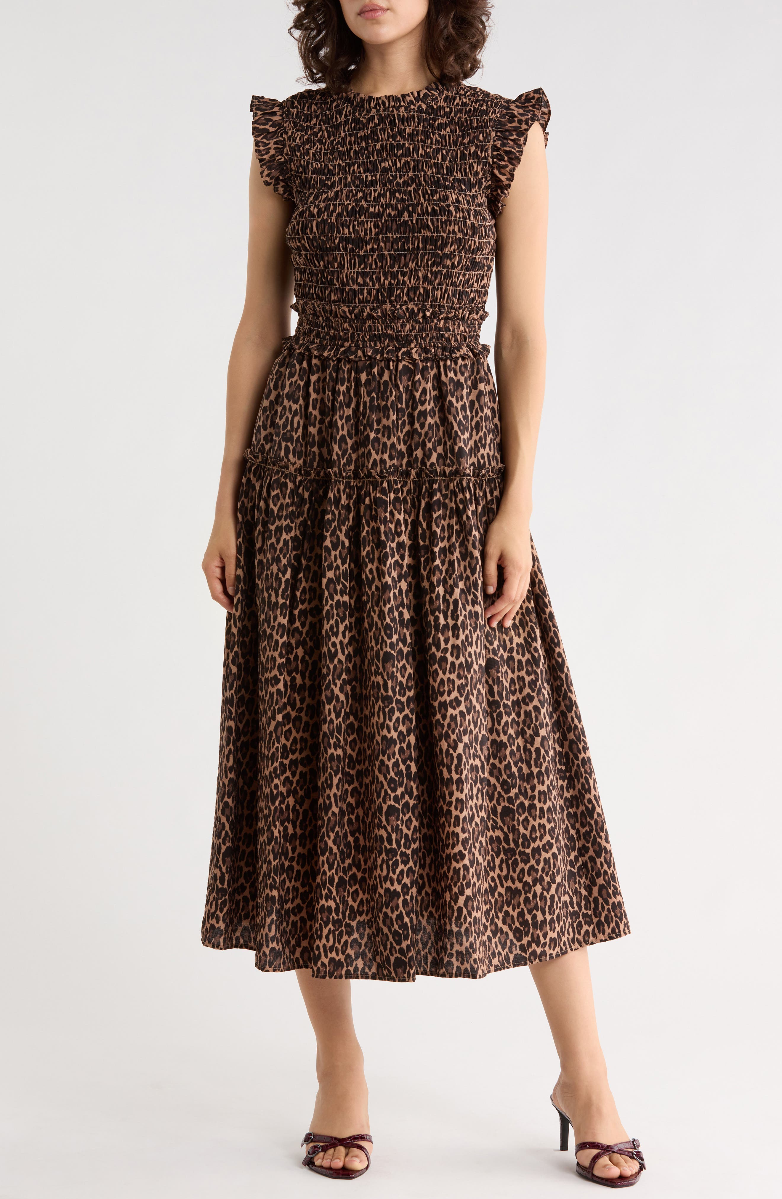 Smocked Mid Dress