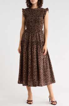 Smocked Mid Dress