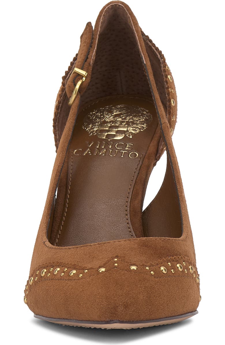 Vince Camuto Hally Studded Pointed Toe Pump, Alternate, color, Burnt Sugar Torsue