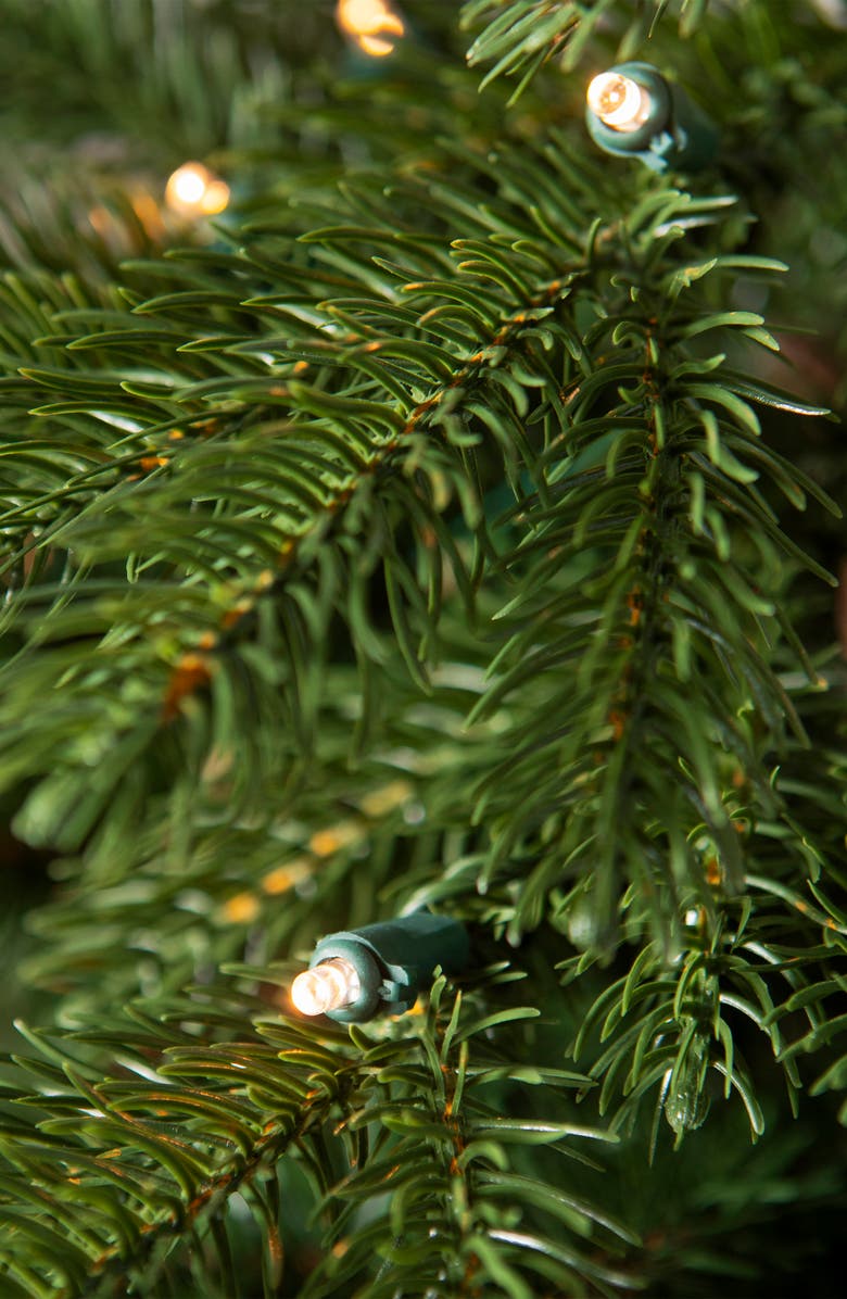 Balsam Hill Country Farm Fir Pre-Lit Artificial Tree, Alternate, color, Green