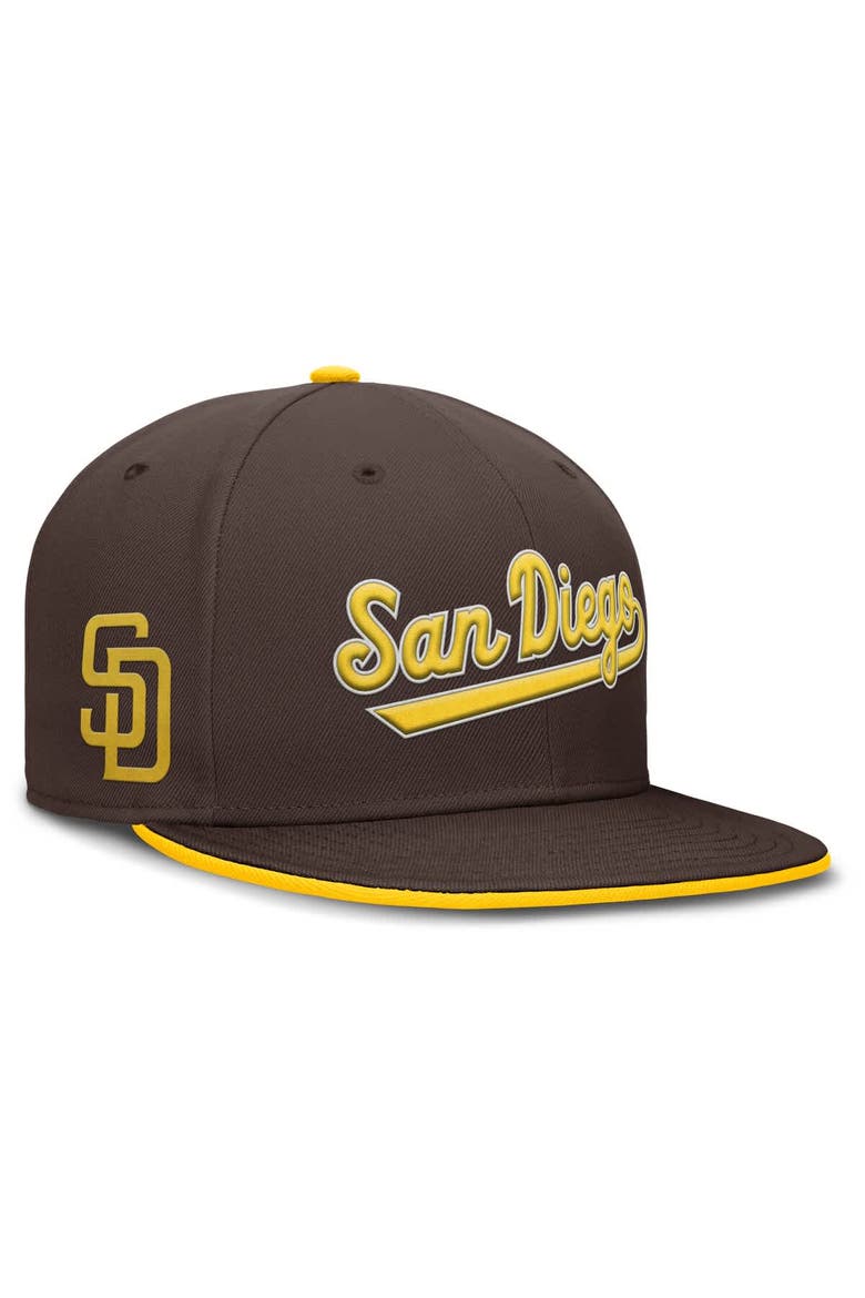 Men's Nike Brown San Diego Padres True Performance Fitted Hat, Main, color, Brown