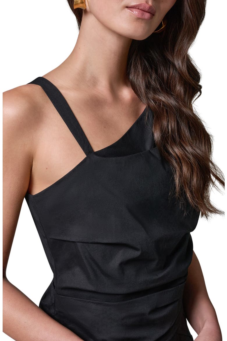 Stretch Poplin Top, Alternate, color, BLACK