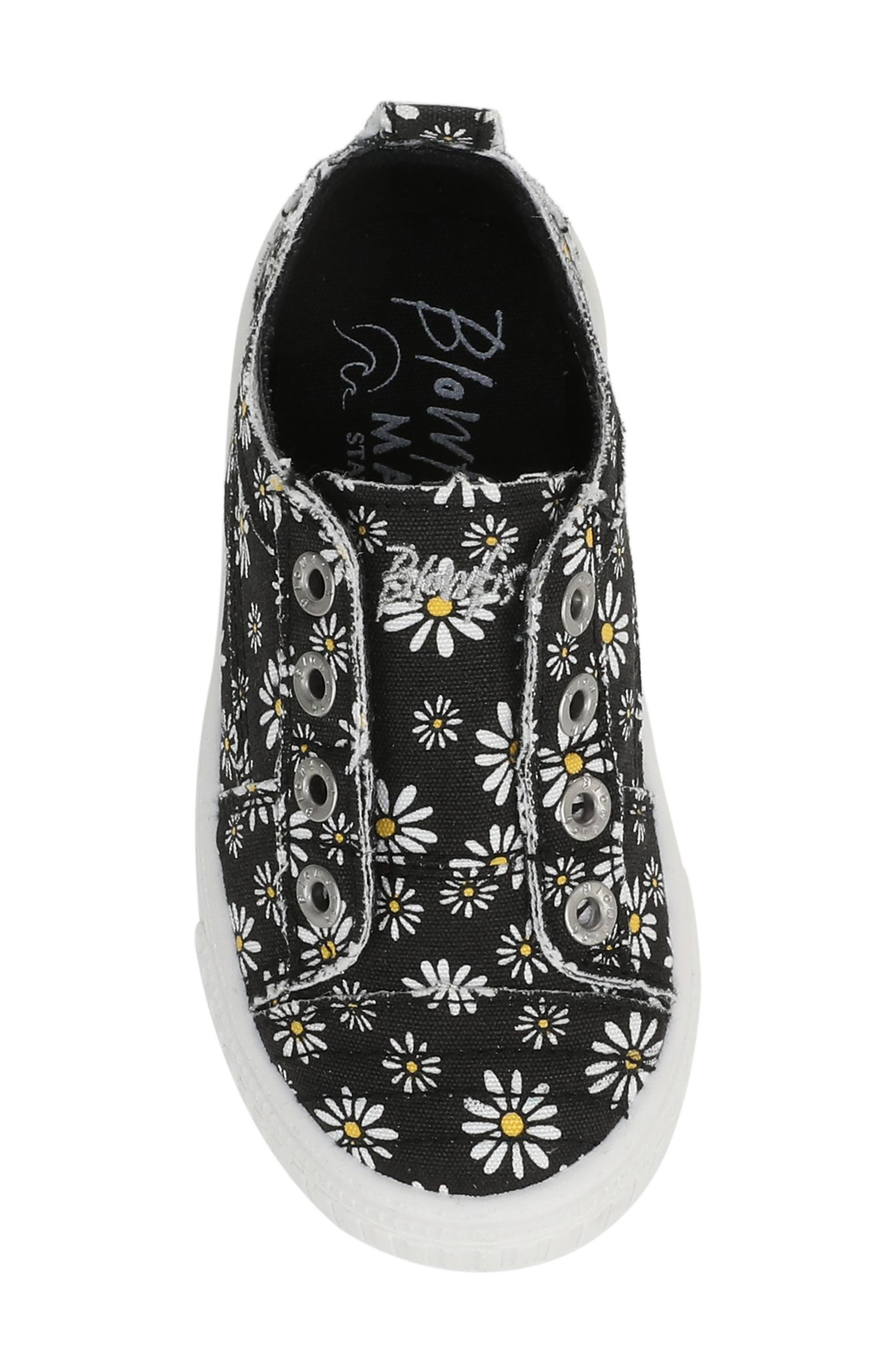 Blowfish Malibu Kids' All-Play Slip-On Sneaker, Alternate, color, Black Daisy Print Canvas