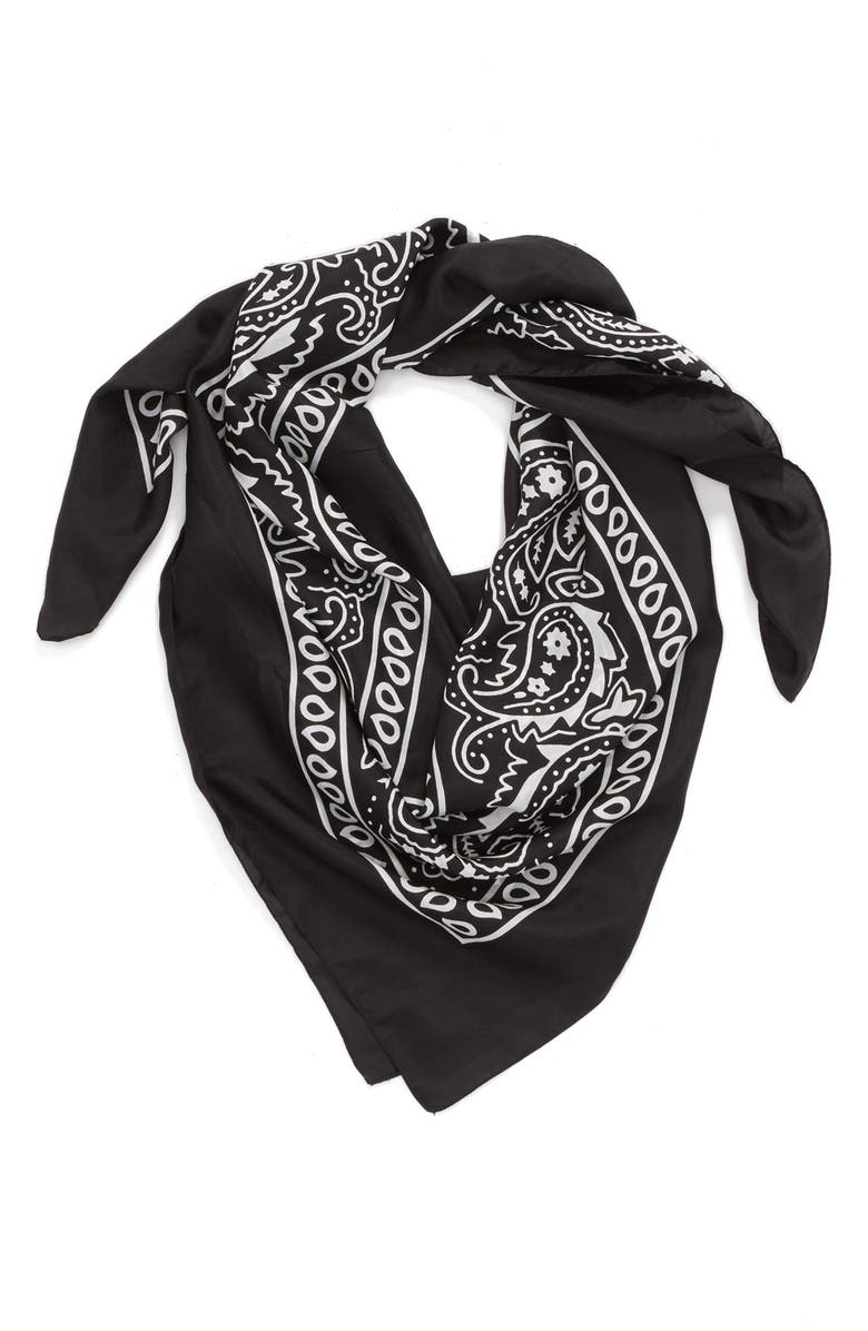 Lulla Collection by Bindya 'Bandana' Silk Scarf, Main, color, 