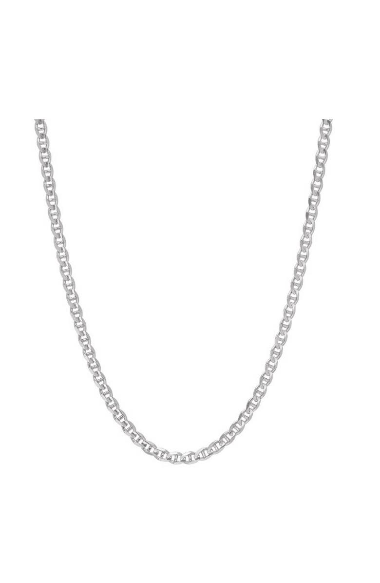 Donatello Gian Sterling Silver Marina Chain Necklace, Main, color, Silver