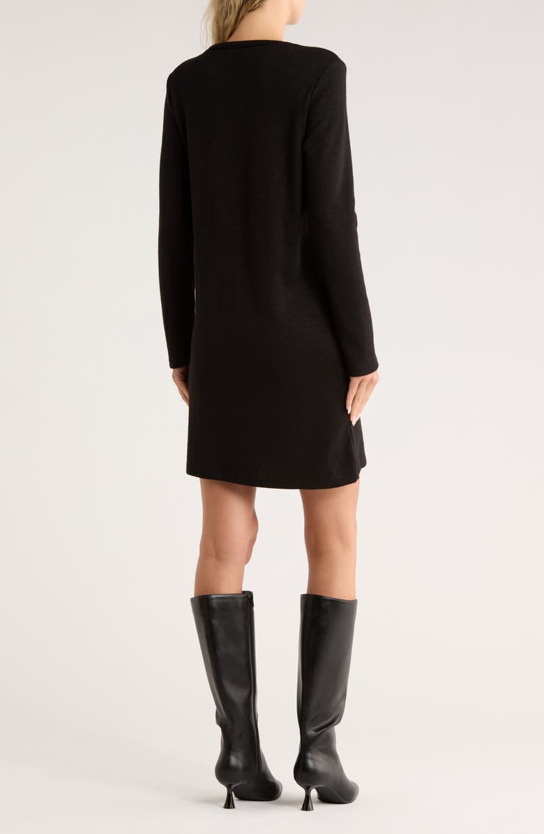 AREA STARS Barr Long Sleeve Sweater Dress, Alternate, color, Black