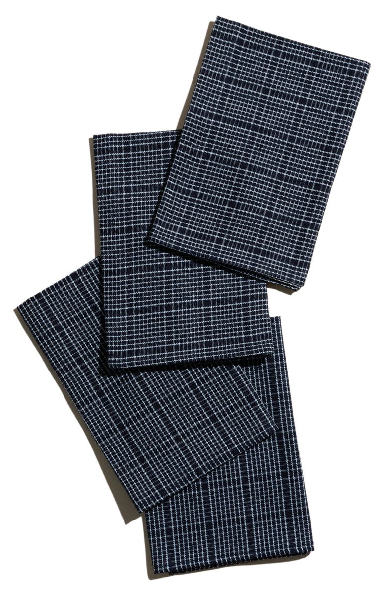 ATELIER SAUCIER Heritage Plaid Set of 4 Napkins, Alternate, color, 