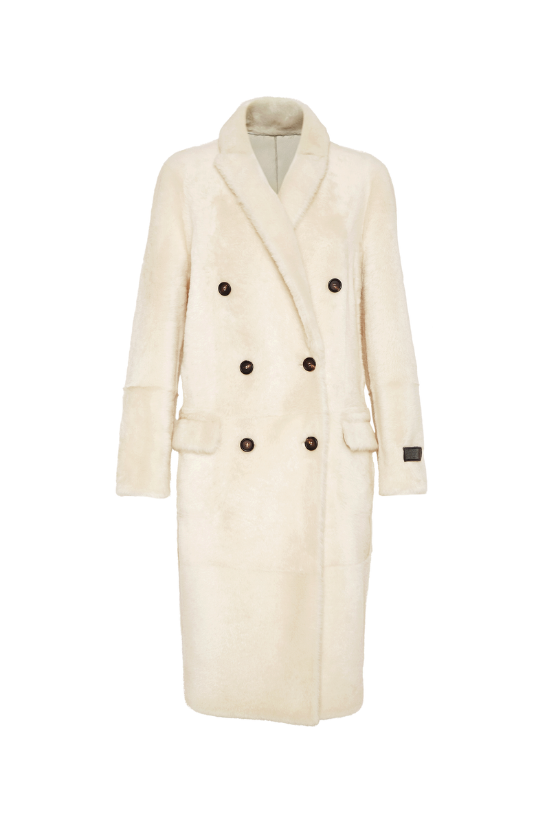 Brunello Cucinelli Shearling reversible coat, Main, color,