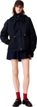 maje Mid-length quilted parka