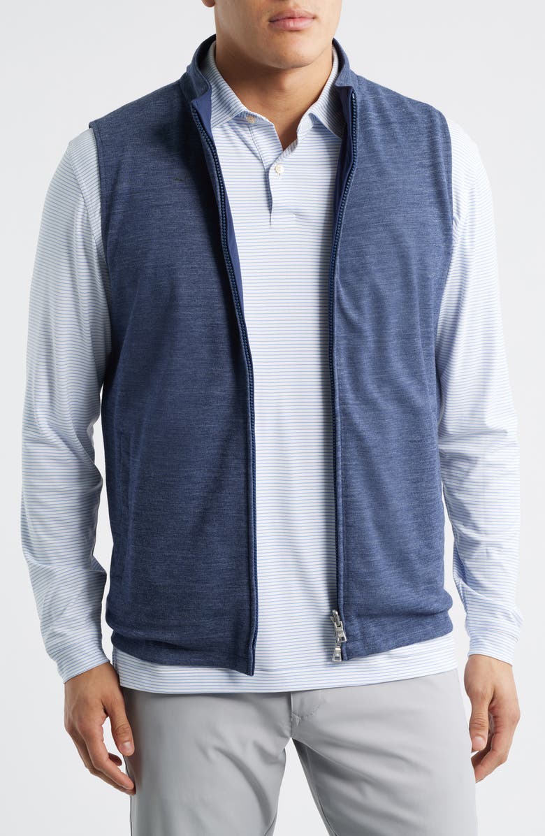 Peter Millar Reversible Water Resistant Vest, Alternate, color, Navy