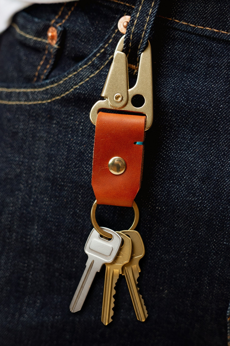 The Companion Key Tag, Alternate, color, English Tan