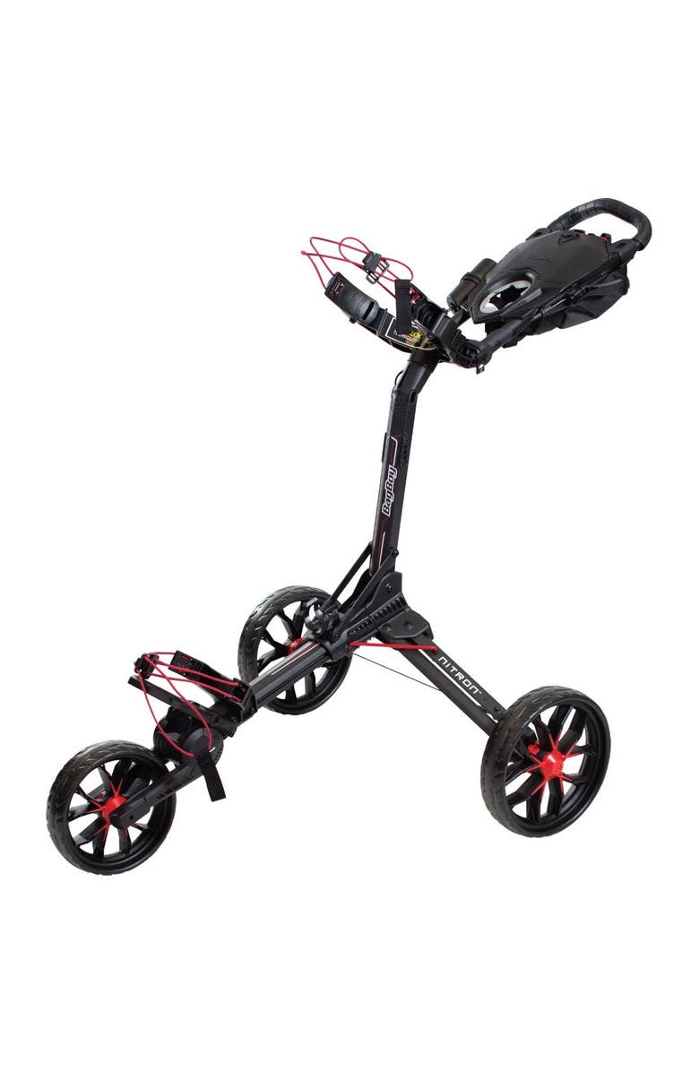 BAG BOY Nitron Auto-Open Pushcart, Main, color, Black/Red
