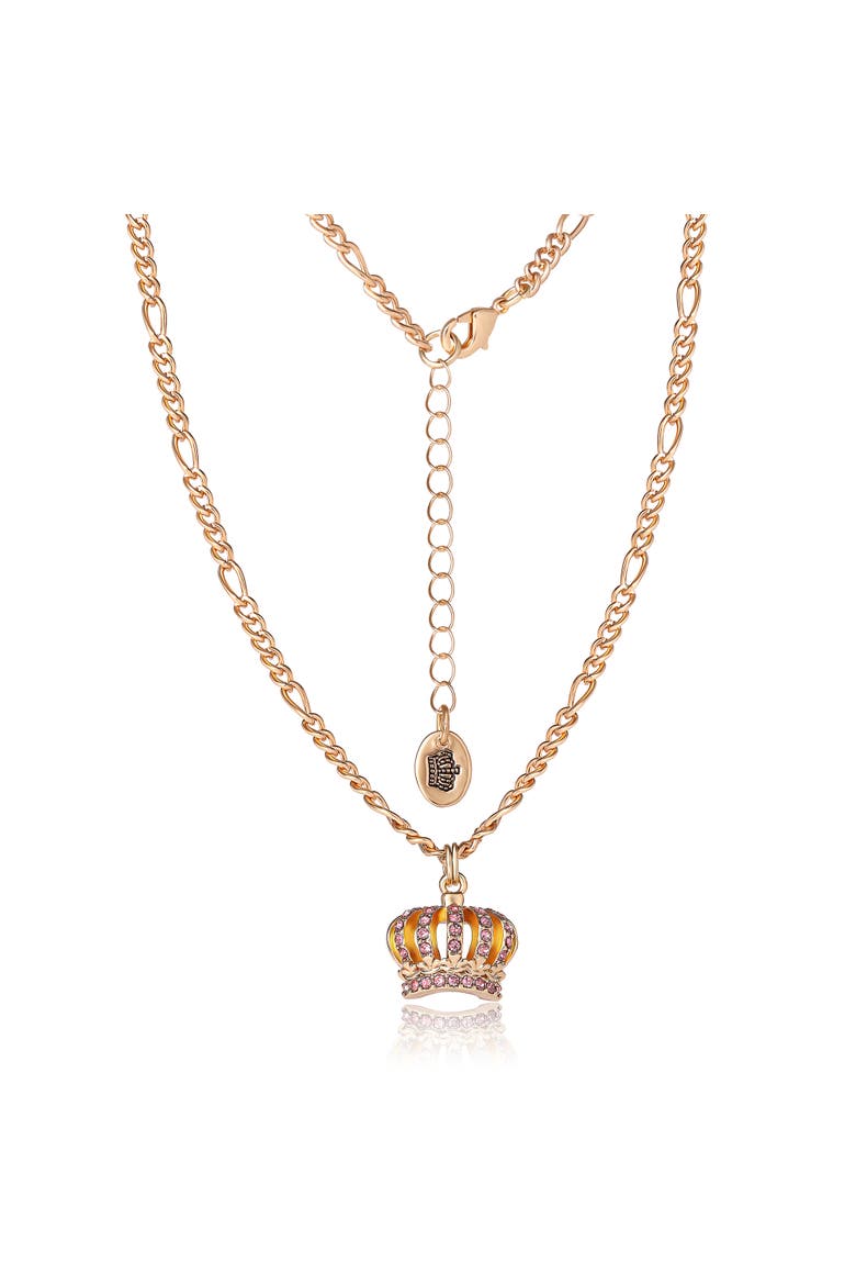Crown Pendant Necklace & Stud Earrings Set, Alternate, color, Gold, Yellow