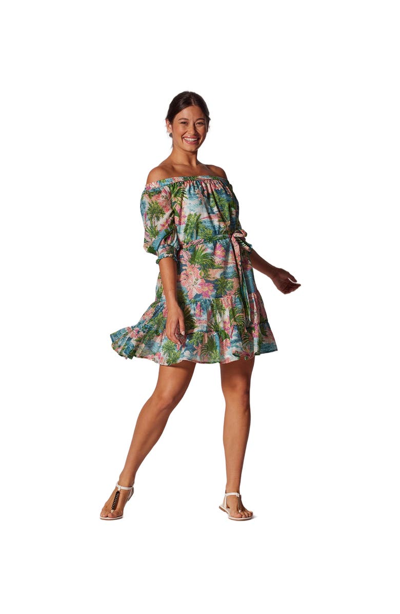 Tori Richard Point of View Scarlett Dress, Main, color, Multi