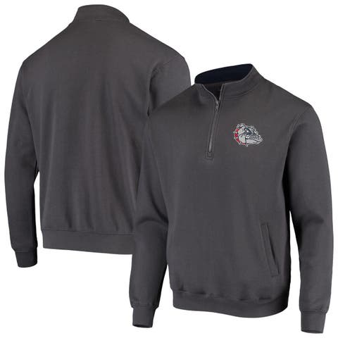 Men's Colosseum Charcoal Gonzaga Bulldogs Tortugas Logo Quarter-Zip Jacket