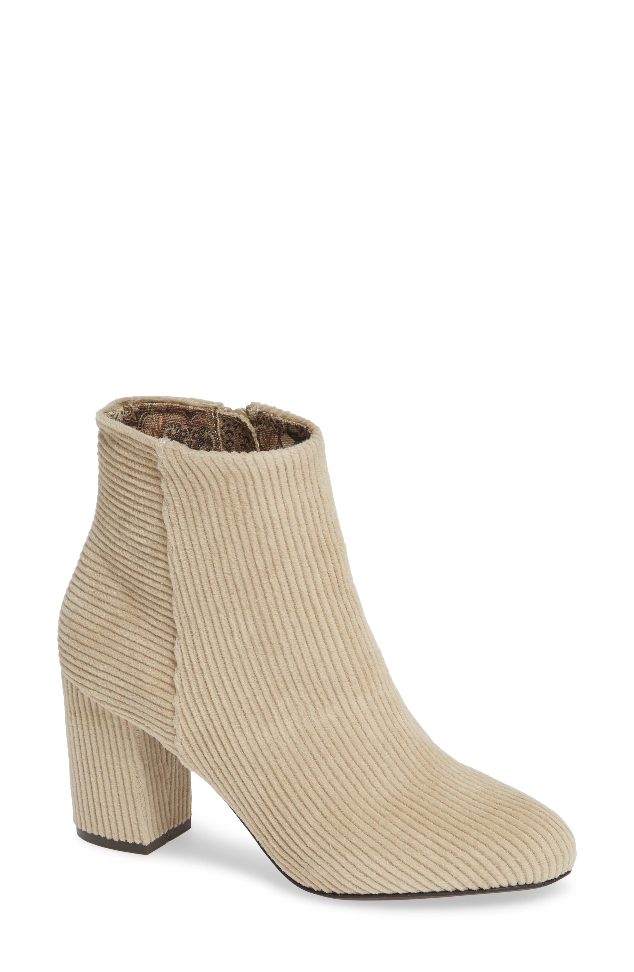 Band of Gypsies Andrea Bootie, Main, color, WINTER WHITE CORDUROY