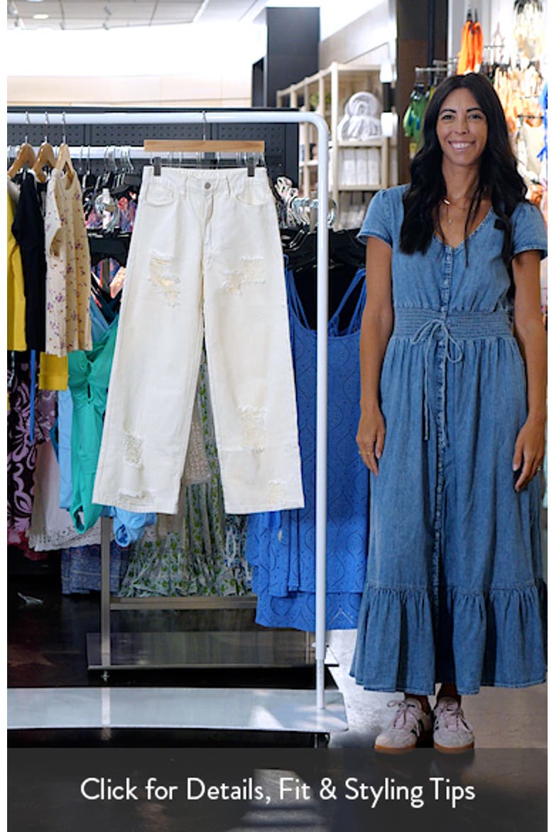 Kids' Distressed Wide Leg Jeans video