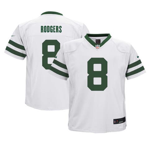 Preschool Nike Aaron Rodgers Legacy White New York Jets Game Jersey