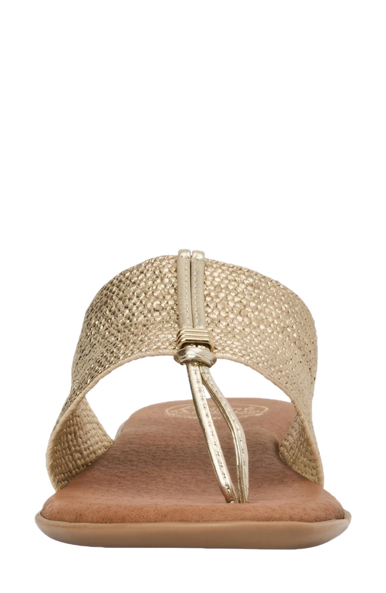 André Assous Woven Sandal, Alternate, color, Platino