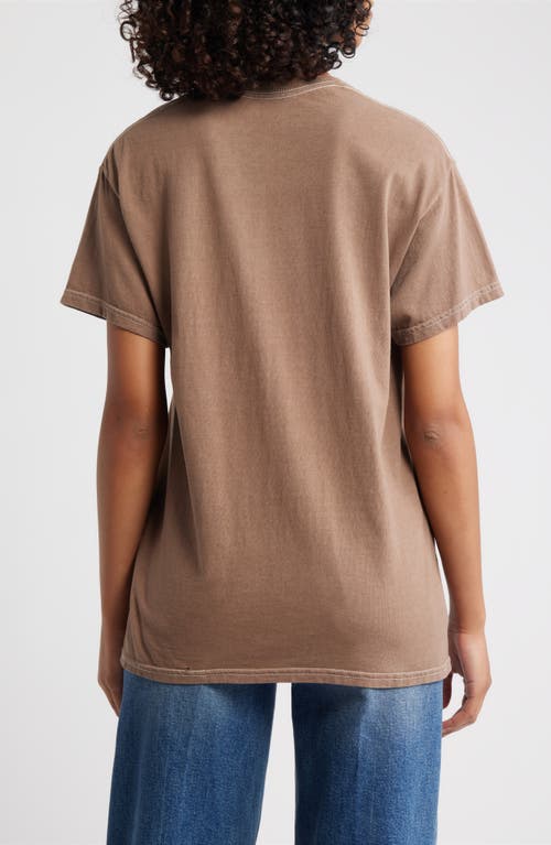 Vinyl Icons Bow Tie Bear Cotton Graphic T-shirt In Brown