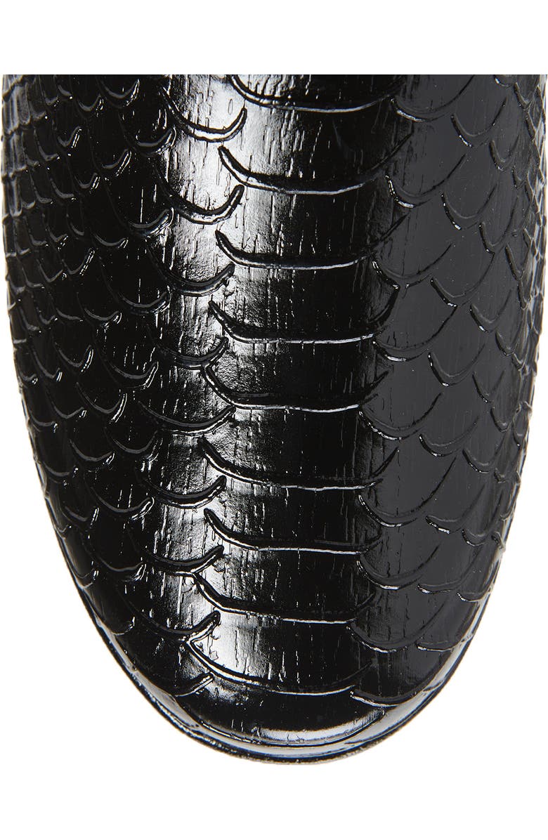 Hunter Original Embossed Refined Tall Waterproof Rain Boot, Alternate, color,