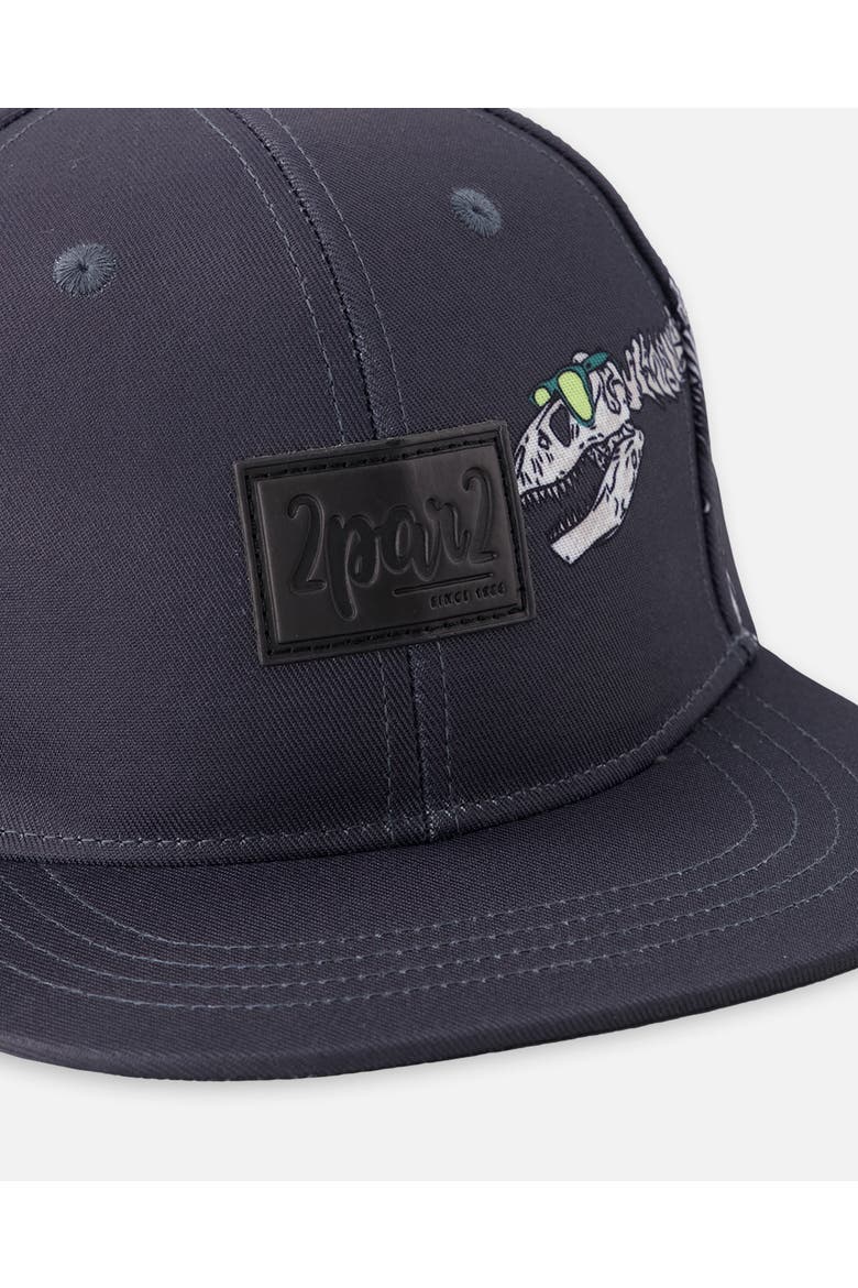 Flat Brim Graphic Cap, Alternate, color, Black