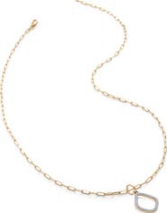 Monica Vinader Riva Lab Grown Diamond Kite Pendant Necklace