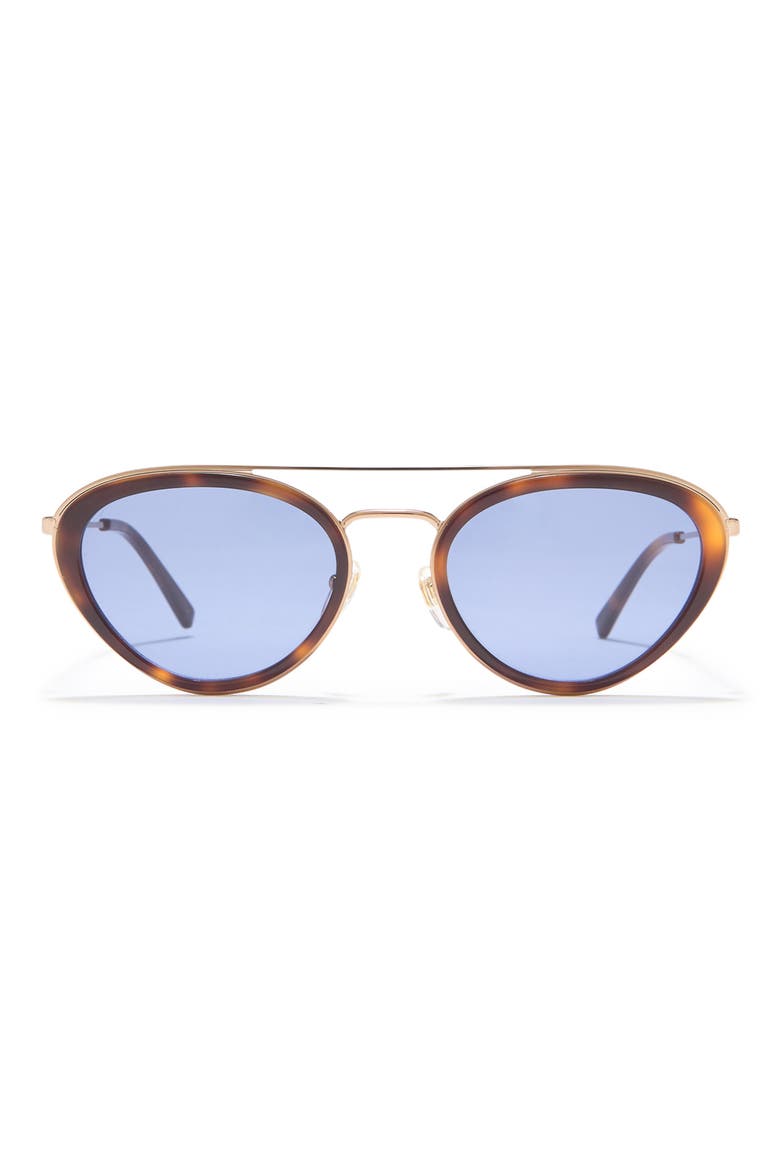 55mm Modified Cat Eye Sunglasses, Main, color, HAVANA