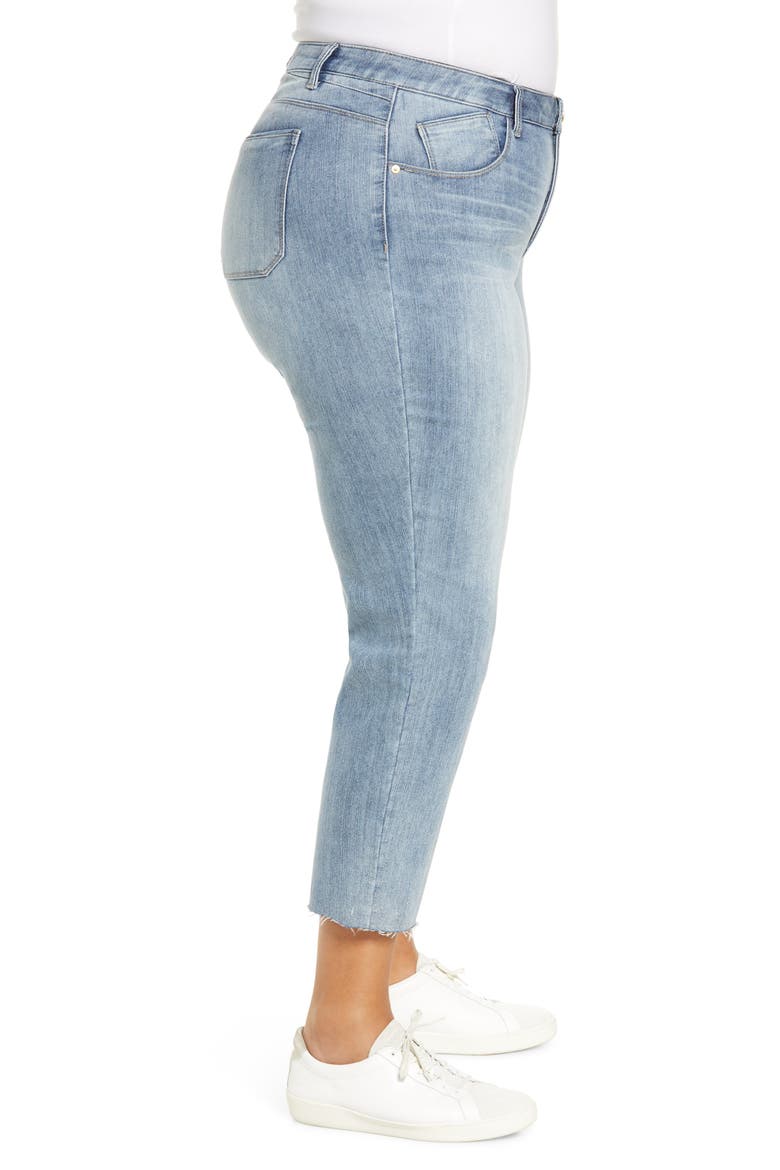 'Ab'Solution High Waist Crop Jeans, Alternate, color, BLUE