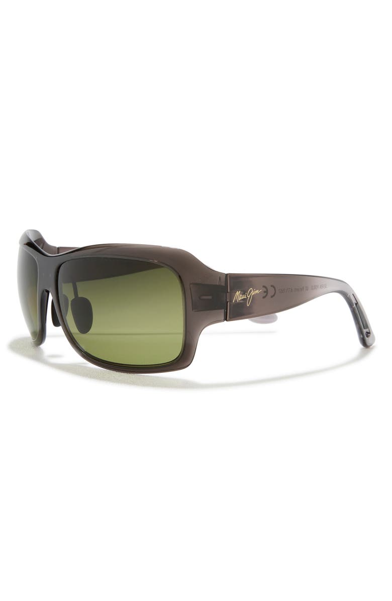 Maui Jim 62mm Rectangular Sunglasses, Alternate, color, Grey Grey Green