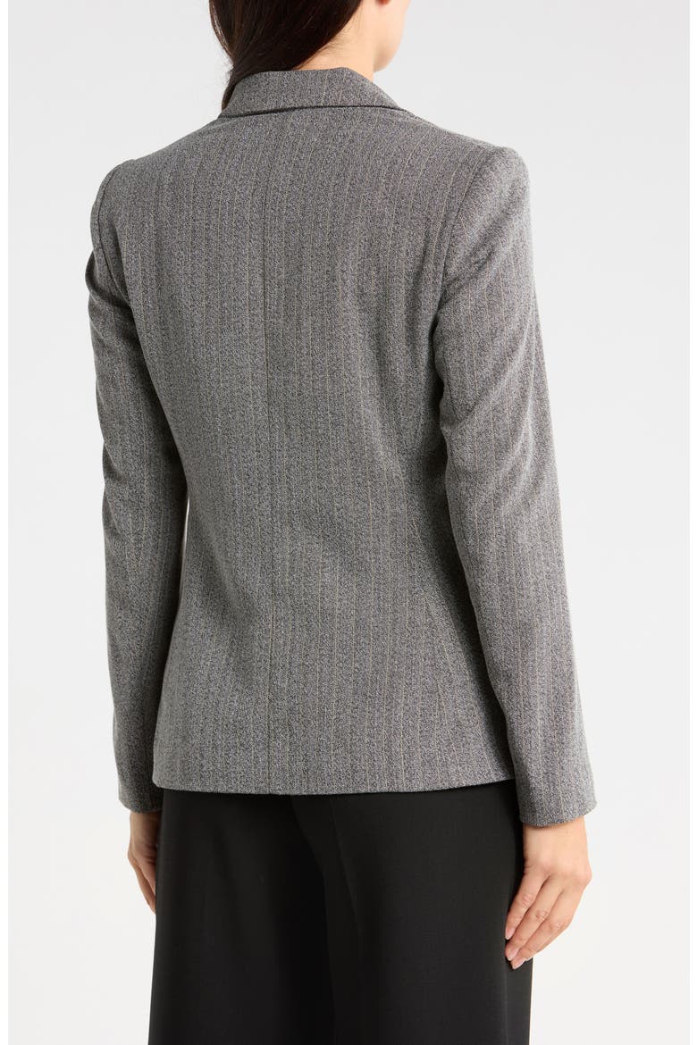 Pinstripe Oversized Boyfriend Blazer, Alternate, color, CHARCOAL/ BRONZE PINSTRIPE
