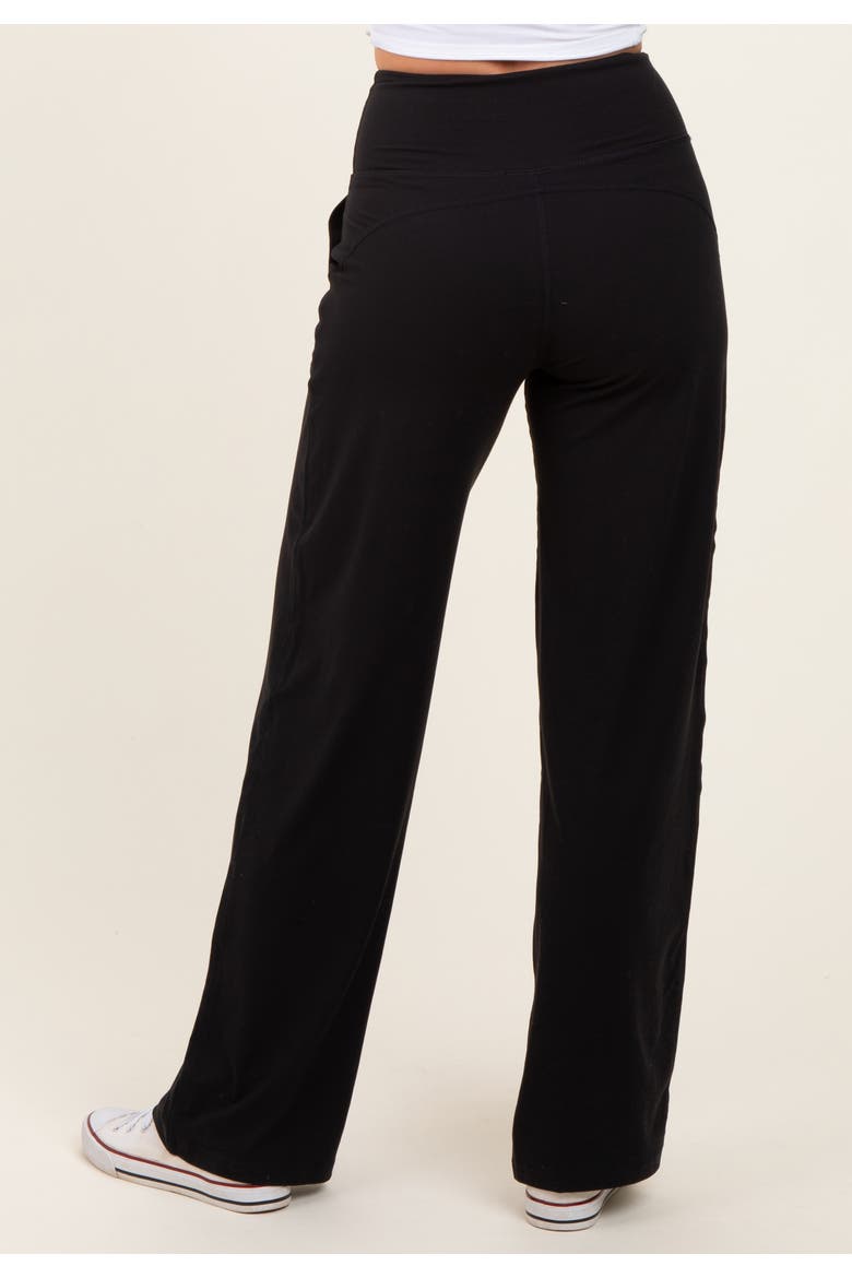 Straight Leg Yoga Pants, Alternate, color, Black