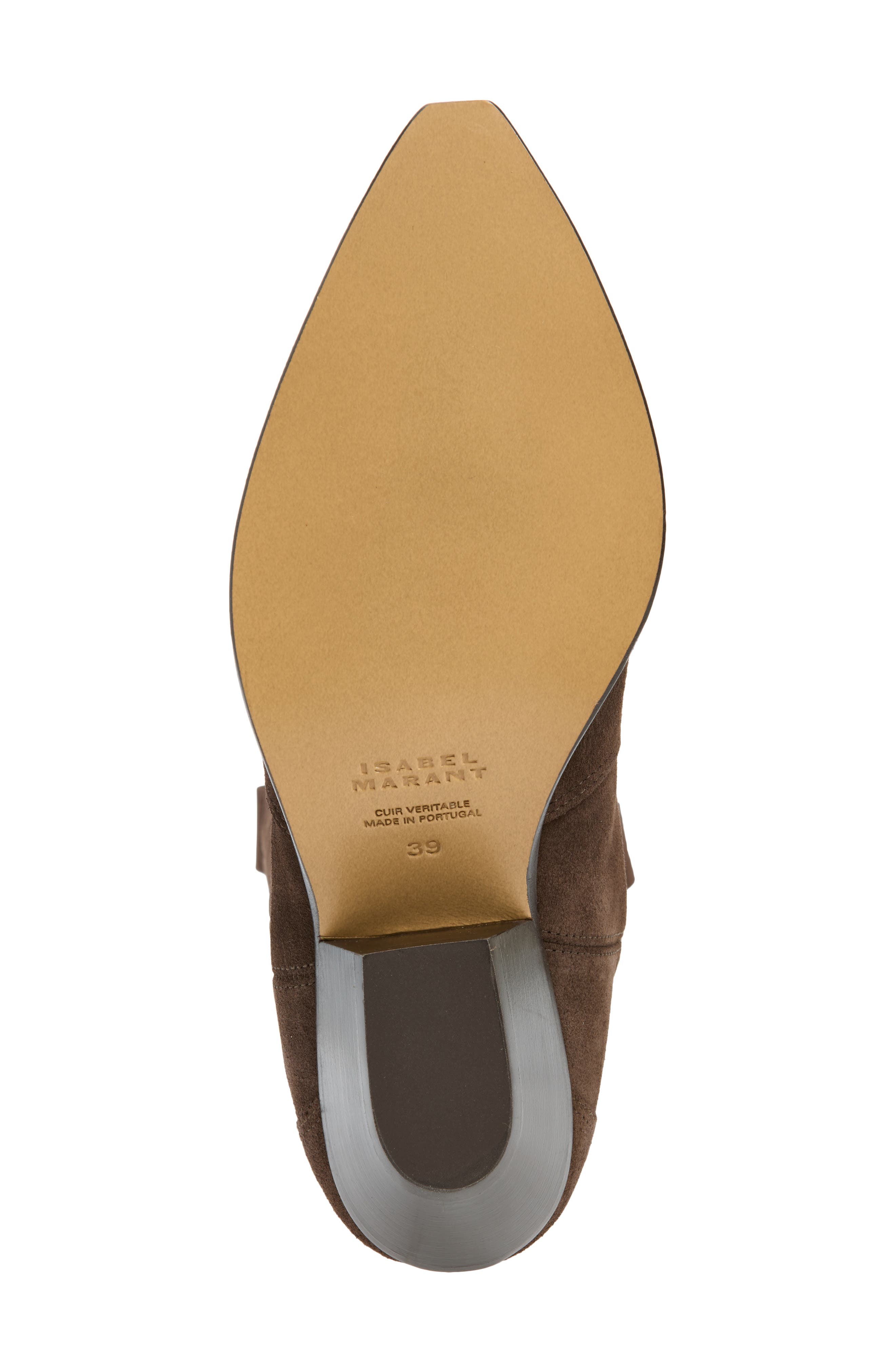 Isabel Marant Denvee Tall Western Boot, Alternate, color, 50Cl Chocolate