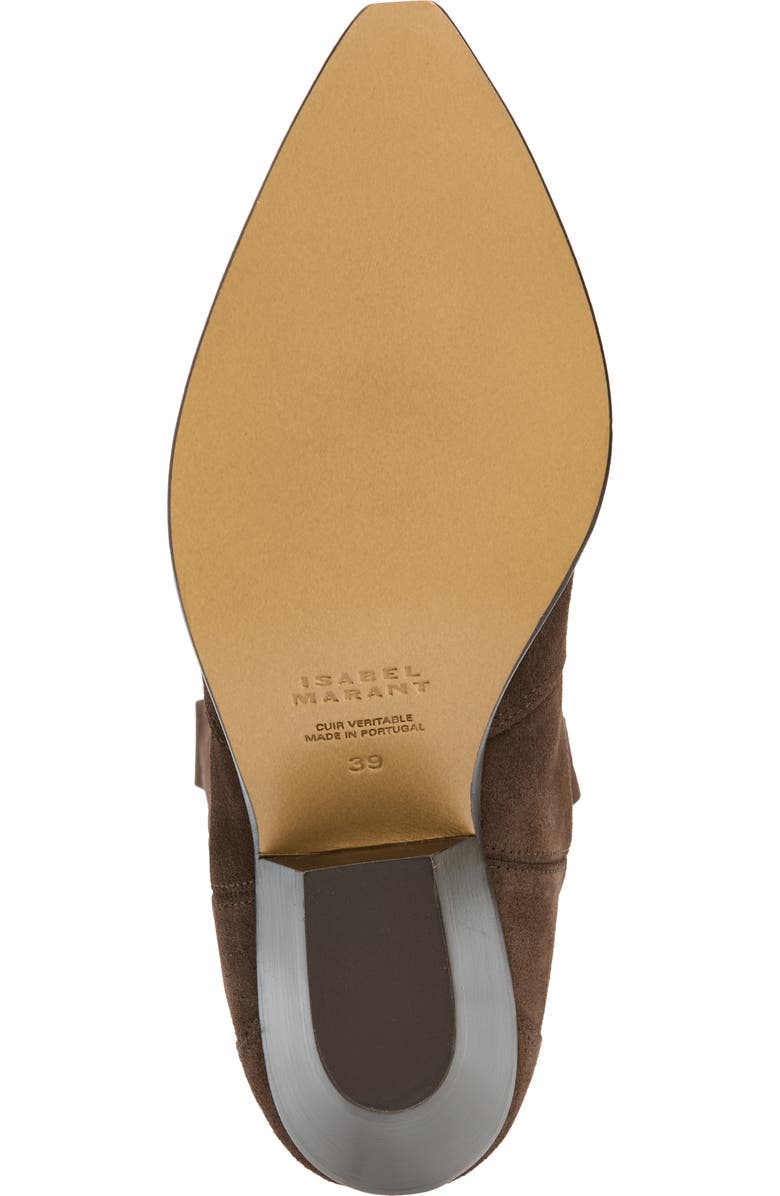 Isabel Marant Denvee Tall Western Boot, Alternate, color, 50Cl Chocolate