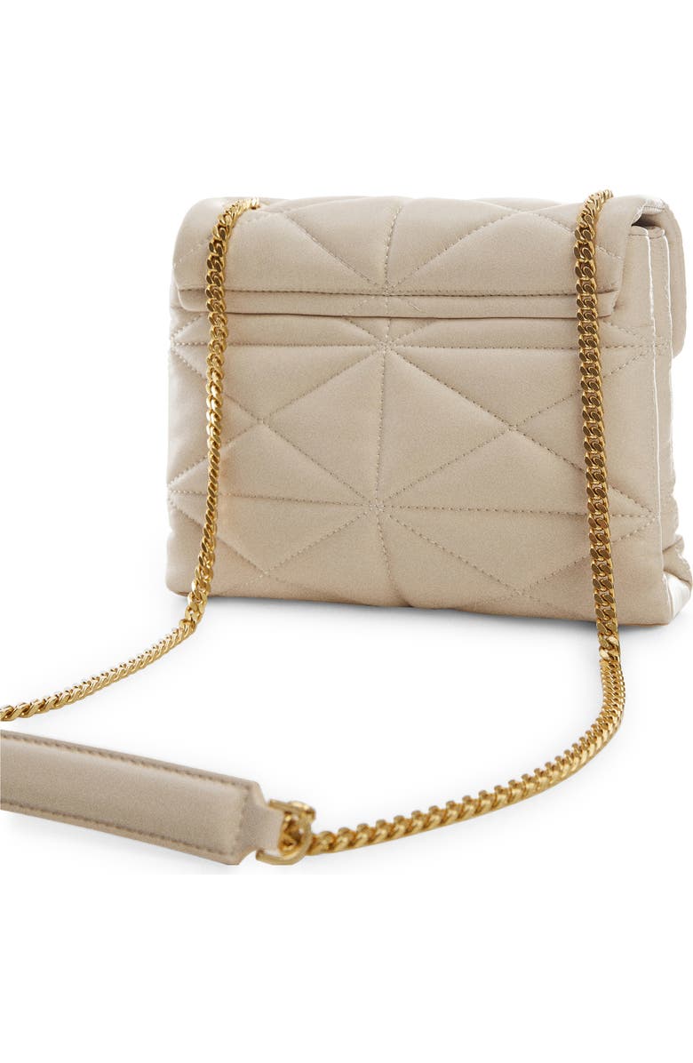 MANGO Quilted Faux Suede Convertible Shoulder Bag, Alternate, color,