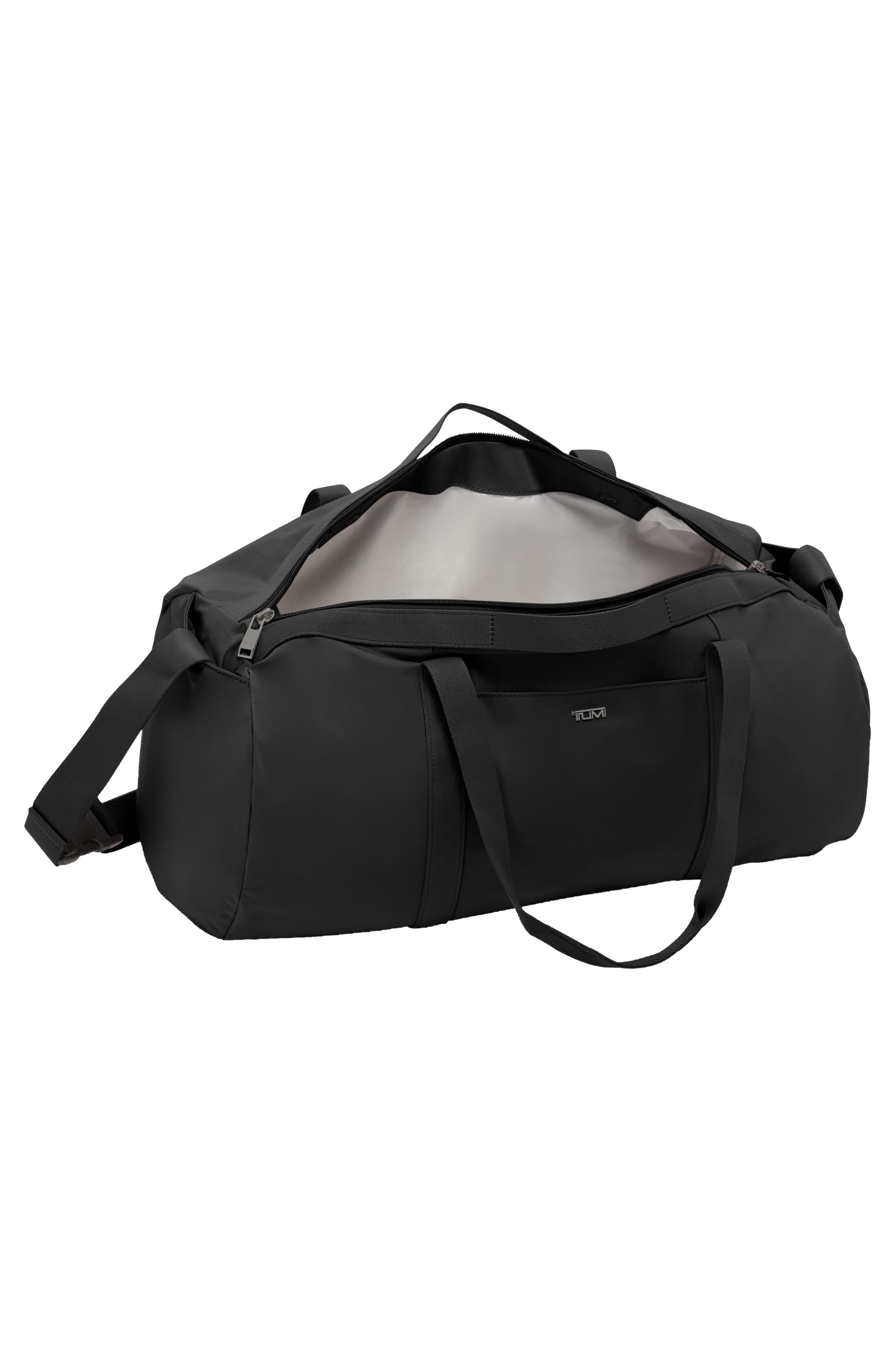 TUMI Voyageur Just in Case Nylon Duffle Bag, Alternate, color, Black/ Gunmetal