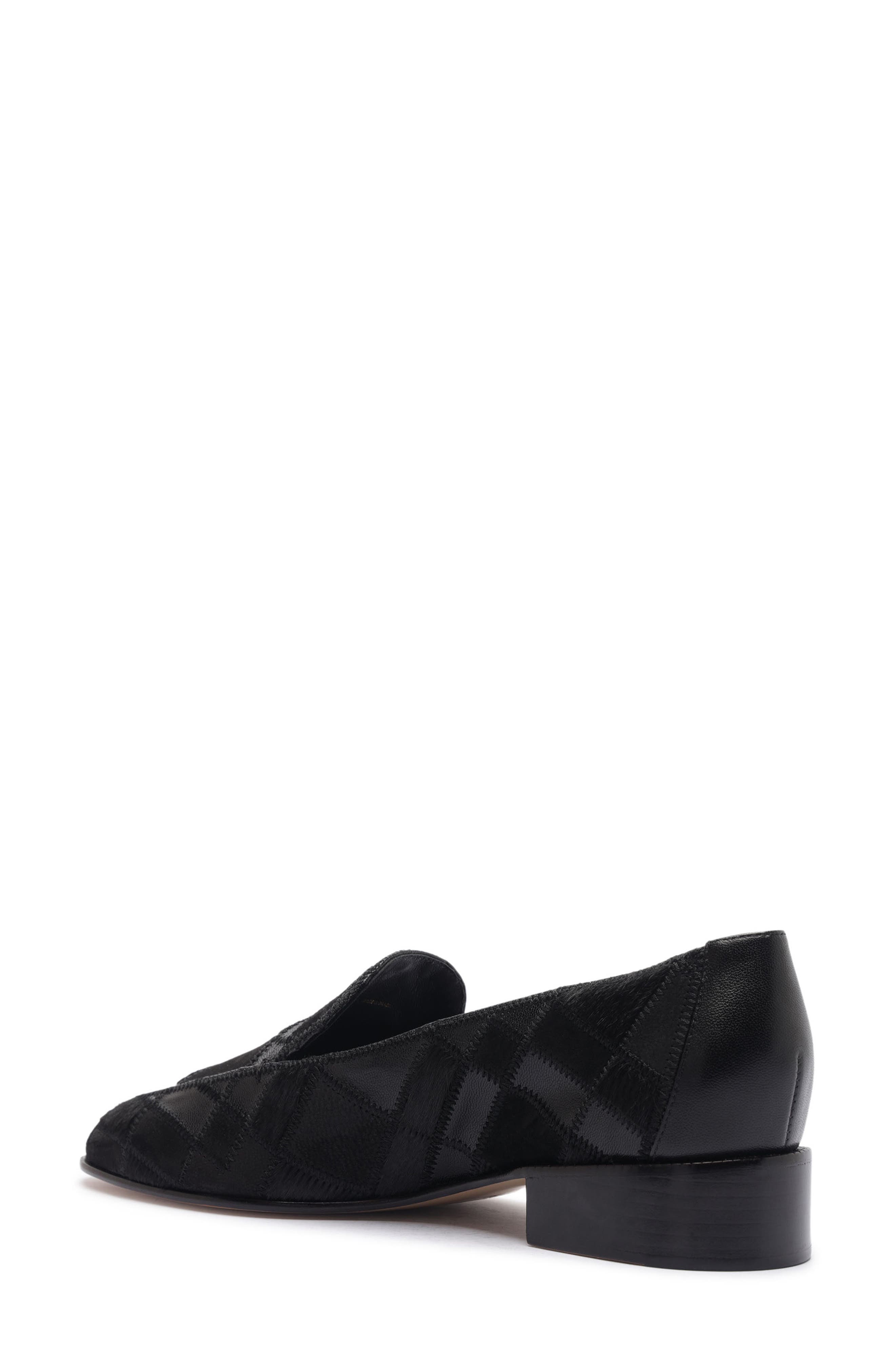 Annelise Leather Loafer, Alternate, color, BLACK