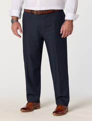 Michael Kors Big & Tall Houndstooth Windowpane Suit Pants