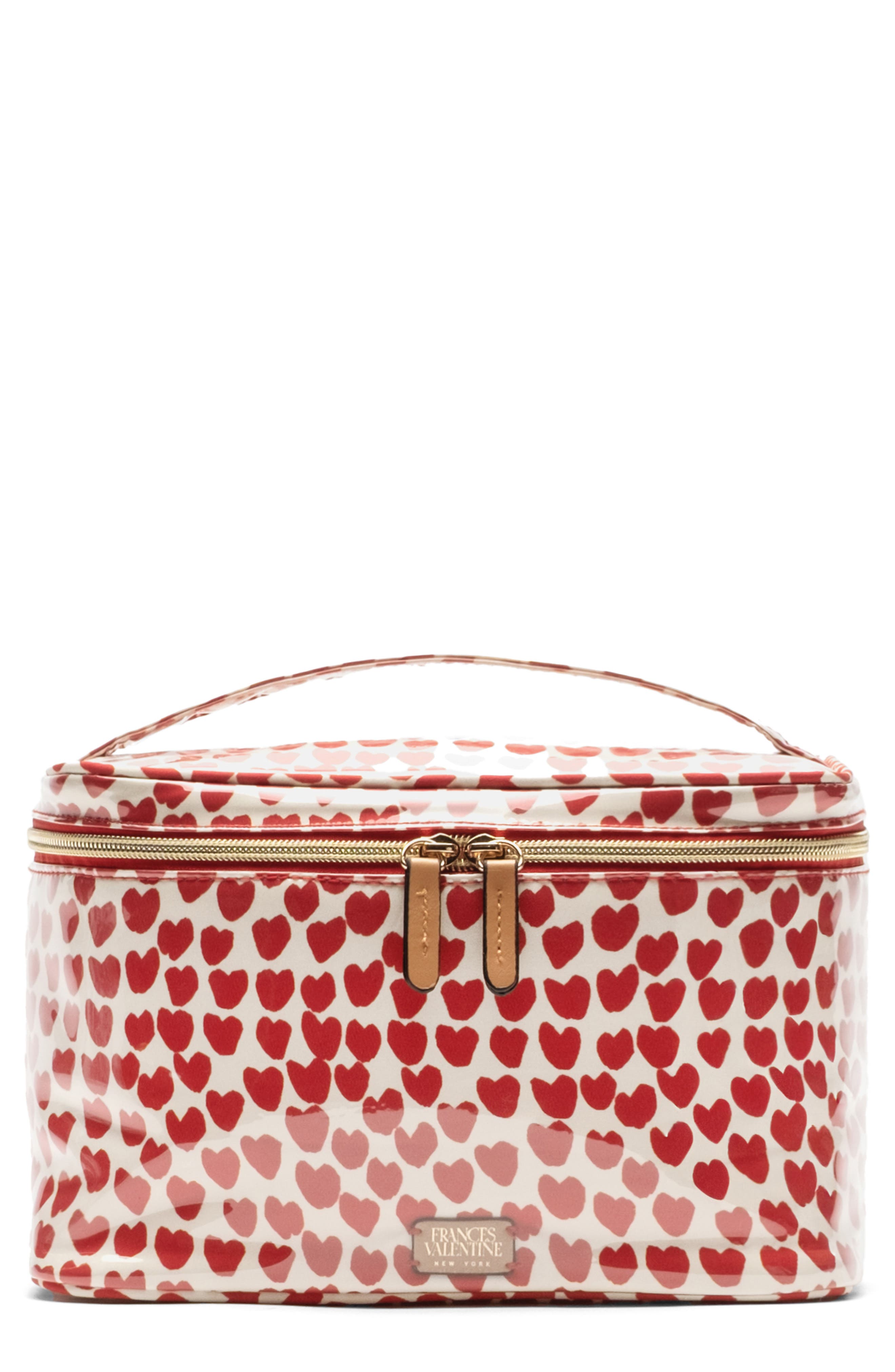 Frances Valentine Cosmetics Train Case, Main, color, 